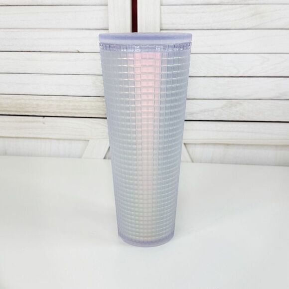 Starbucks Iridescent Unicorn Grid Frosted Tumbler Cup 24oz - Picture 2 of 9